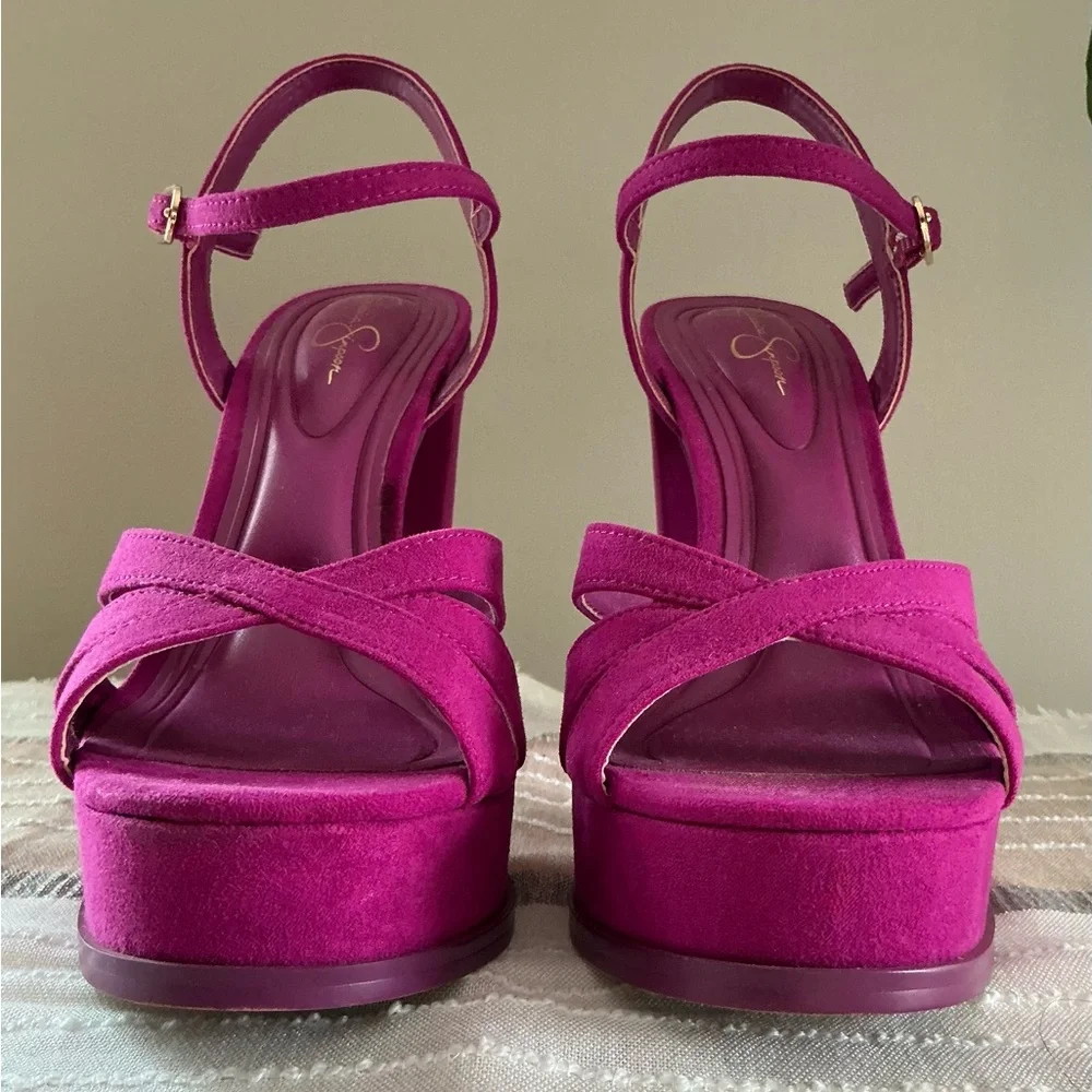 JESSICA SIMPSON Berry Blast Women's Giddings Sandal with Heel